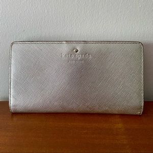 Silver Kate Spade Wallet